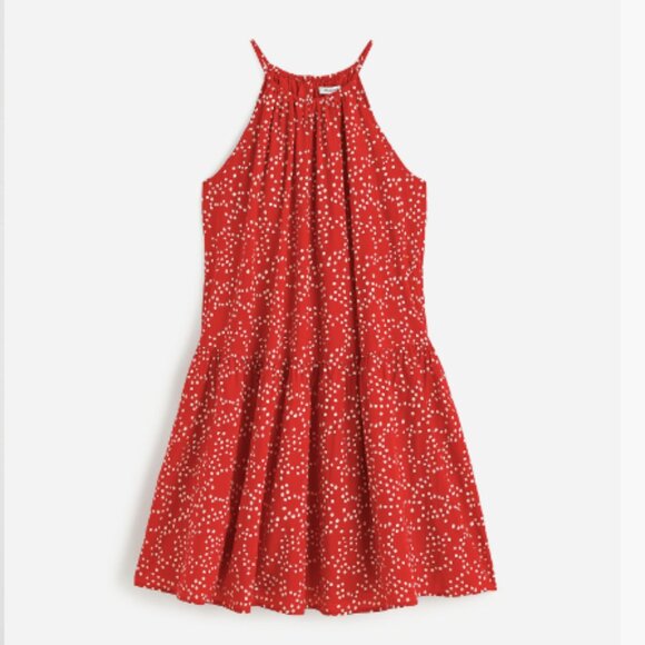 Madewell Drop-Waist Mini Dress in Dot NWT - Picture 4 of 4